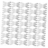 PAMINGONO 100 Stück Metall bandagenverschlüsse Langlebig Wiederverwendbar Fixierende Clips für Verbände und Wundversorgung Praktische Befestigungszubehör für Alltag und Notfallversorgung