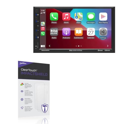 BoxWave Screen Protector Compatible with BOSS Audio BE920WCPA - ClearTouch ImpactShield (2-Pack), Impenetrable Screen Protector Flexible Film
