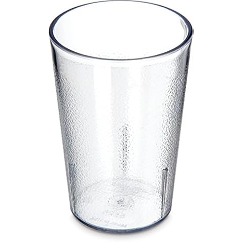Carlisle FoodService Products 55268107 Stackable ShatterResistant Plastic Tumbler, 8 oz., Clear (Pack of 6) Cover