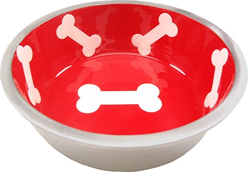 PLATZ PET SUPPLISES&FUN(プラッツ)犬用食器 マジェスティックボウル Mサイズ チェリーレッド