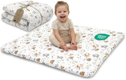 Krabbelmatte Spielmatte für Krabbeldecke Baby Kinder - Babies Bodenmatte Spieldecke Play Mat für Kinderzimmer und Laufgitter 100x100 cm