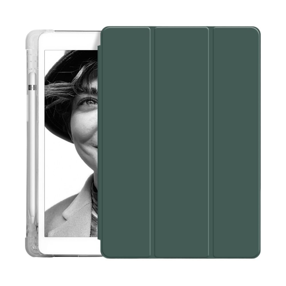 Carcasa iPad Air 13 con soporte de triple pliegue y trasera transparente 7