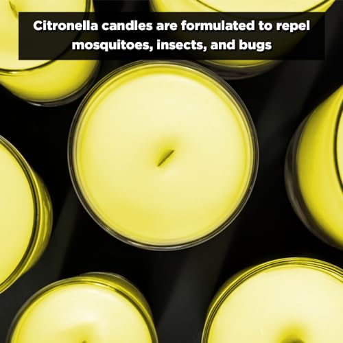 ANGIX 4 x Citronella Candles in Glass Jar Holders Ideal for Mosquito, Fly Insect & Bugs Repellent Long-Lasting Outdoor Protection Candle Sets - Cosy Home Interiors ANGIX 4 x Citronella Candles in Glass Jar Holders Ideal for Mosquito, Fly Insect & Bugs Repellent Long-Lasting Outdoor Protection Candle Sets - Image 2