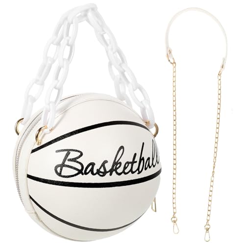 Bolso de baloncesto para niñas bandolera moderna blanca de regalo