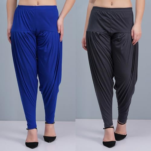 Image of Buy That Trendz Patiala Salwar for Women Relaxed Fit Viscose Patiyala Salwar Harem Bottom Pants