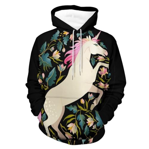 Sweats à capuche licorne sautante UMENG idéal pour cocooning et sorties taille S