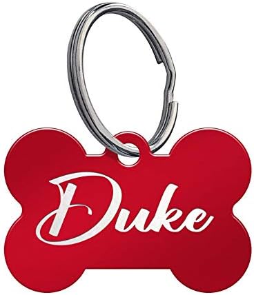 Personalized Engraved Dog Tag - Front and Back Engraving - Attractive Colours and Fonts - View 3