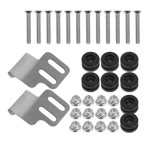 Kit de herrajes para baúl de motocicleta y soporte resistente ABS y aluminio