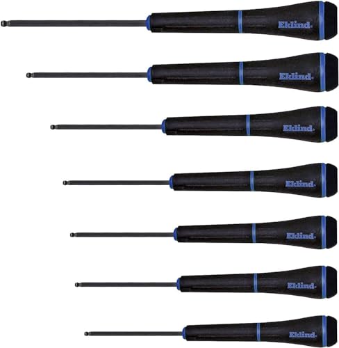 Eklind Tool 90607 Ball-Hex (allen) Screwdriver - 7pc set Metric MM sizes 1.3-5
