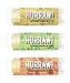 Hurraw! Ahiflower Apple, Baobab Banana, Papaya Pineapple Lip Balms, 3 Pack Bundle: Organic, Certified Vegan, Cruelty and Gluten Free. Non-GMO, 100% Natural. Bee, Shea, Soy & Palm Free. Made in USA