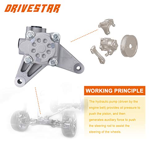 Drivestar 21-5441 Power Steering Pump For 2006-2008 Honda Pilot 3.5L V6, 2005-2008 Acura Tl 3.2L V6, 06-08 Pilot Power Steering Pump, 05-08 Acura Tl Power Steering Pump, Oe-Quality New #TOP3