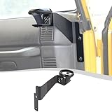 SQQP Center Console Cup Holder Expander Fit for 1997-2006 Jeep Wrangler TJ, Mounted Drink Holders(Right Black)