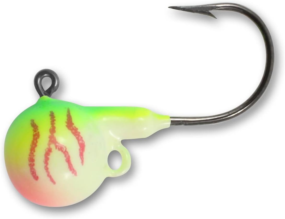 Northland Tackle Fire-Ball Jig - 1/4Oz - 4/Card - Uv Bleeding Melon