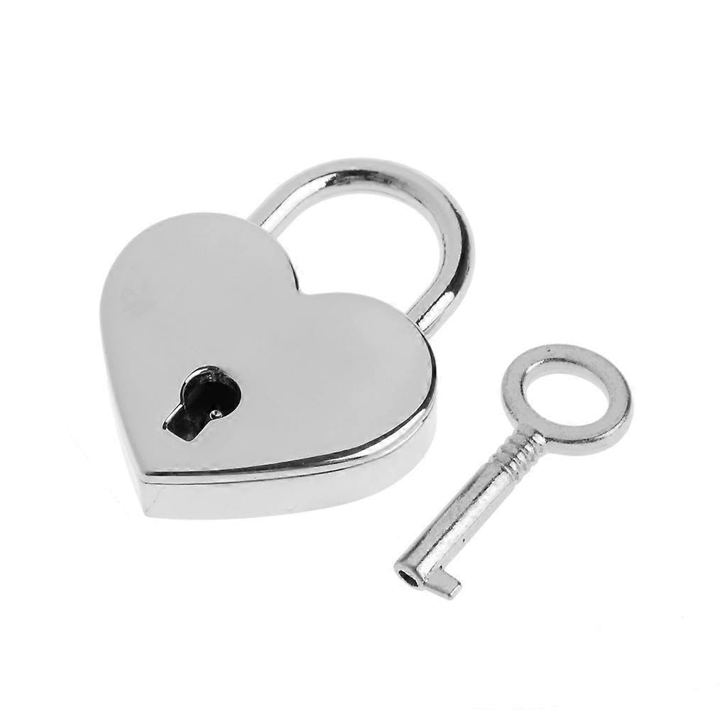 Joyhappst Image Color Mini Heart Archaize Padlocks With Key Jewelry Box Decor Padlock For Lovers