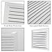 Begot 2 Pcs 200 * 200mm Gable Vents Aluminum Alloy Wall Vents Shed Attic Vent with Screen Mesh Square Vent Louver Vent Grille for Exterior Door House Attic Garage Ceiling