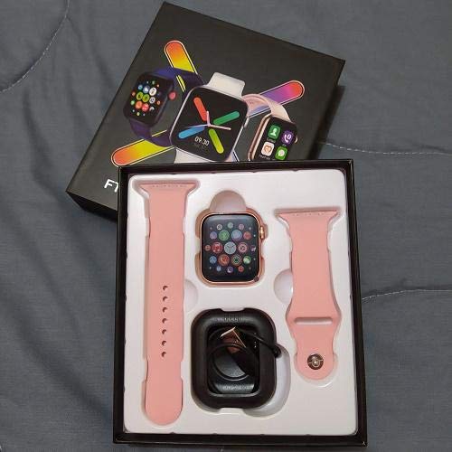 FT50 Smart Watch 1.54 Inch Full Touch Screen Bluetooth Call Push  Notifications Size 44 MM With Detachable Silicone Band For IOS \u0026 Android -  Rose Gold/Pink: Buy Online at Best Price in