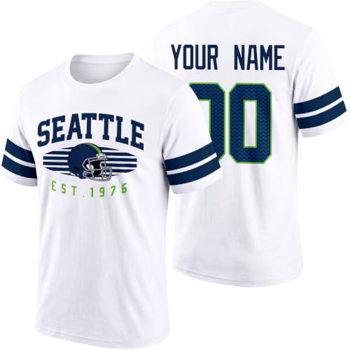 Image of T-Shirt Custom Name and Number Personalized Gifts | Crewneck Short Sleeves T-Shirt for Men S-4XL