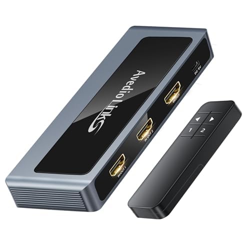 �y4K@120�Ή� �zavedio links hdmi �ؑ֊� 4k@120Hz/8k@60Hz �����R���t�� �o���� ���z�� 2����1�o��/1����2�o�� HDMI 2.1 �Z���N�^�[ 48Gbps���ш� �A���~�j�E�������� �v���X�e/Switch2/F