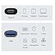 CY Adapter USB-C USB 3.1 Typ C Buchse auf USB 3.0 A Buchse Datenadapter 10Gbps Datenleistung für Laptop Tablet Telefon