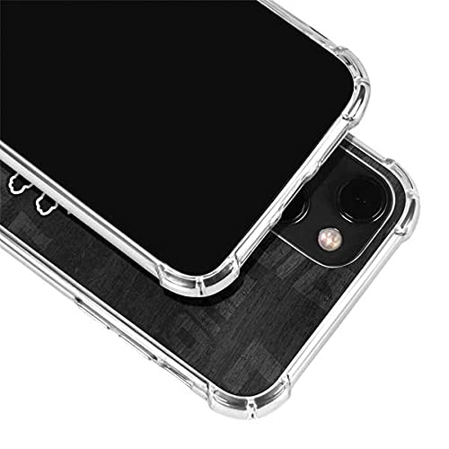 Skinit Clear Phone Case Compatible with iPhone 13 - Officially Licensed NFL Detroit Lions Black & White Design