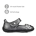 pediped Grip N Go Starlite Casual Mary Jane (Big Kid), Pewter, 23 EU (7 E US Big Kid)