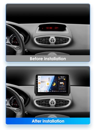 Radio GPS satelital con Android 15.0 y receptor BT para Clio 3 2