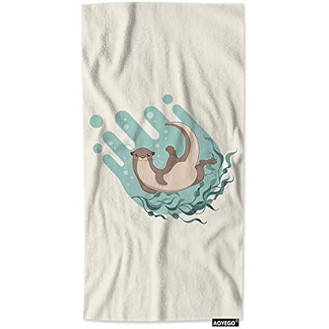 AOYEGO Brown Otter Soft Microfiber Towel Cover