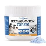 Clelviran Pet Hair Washing Machine Cleaner Powder, Enzyme Action Removes Odor Causing Residue and Grime Deep Inside Pump, HE Front and Top Load Washer Descaler, Septic Safe (1 Pack) Clelviran Pet Hair Washing Machine Cleaner Powder, Enzyme Action Removes Odor Causing Residue and Grime Deep Inside Pump, HE Front and Top Load Washer Descaler, Septic Safe (1 Pack)