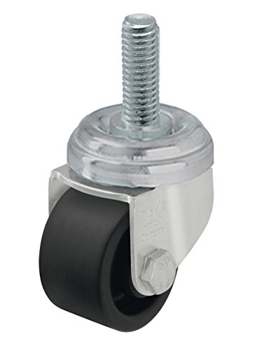 J.W. Winco 500GBB2/FIGS Caster, Swivel Bracket: Zinc Plated Steel Stamping, with Bolt Hole Mounting or Threaded Stem Mounting