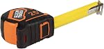 Klein Tools 9125 Tape Measure, Heavy-Duty Measuring Tape with 25-Foot Single-Hook Nylon Reinforced Blade, with Metal Belt Clip