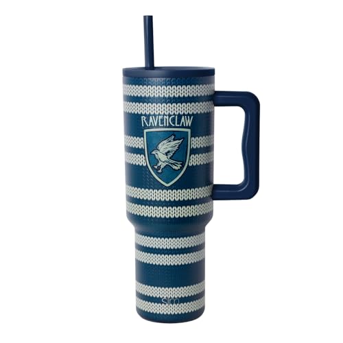 Image of Simple Modern Harry Potter 40 oz Tumbler with Handle and Straw Lid | Insulated Reusable Stainless Steel Water Bottle Travel Mug | Gifts for Women Men Him Her | Trek Collection | 40oz | Ravenclaw Scarf