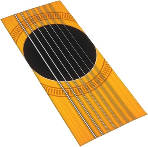 フェイスタオル ギターのサウンド・ホール マイクロファイバー タオル 柔らか 肌に優しい 肌触りが良い ふわふわ 髪に優しい 通気 かわいい 抗菌防臭加工 瞬間吸水 速乾 耐久性 薄手 毛羽落ち少ない 業務用タオル