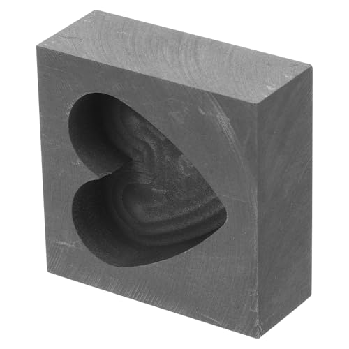 Cabilock - Cabilock Moule Graphite Forme Cœur Résistant Corrosion pour Coulée Or Argent et Précis pour Fabrication Bijoux