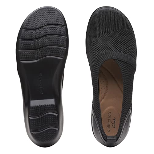 Image of Clarks Womens 26163135 Black Loafer Flat