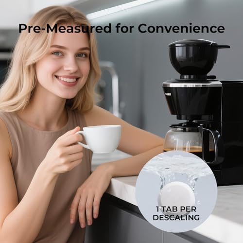 Image of Coffee Maker Cleaner (36 Count), Cofee Maker Cleaner and Descaler, Coffee Machine Descalers, Espresso Machine Descaler Tabs for Brewer & Maker Cleaning, Compatible with Most Brands