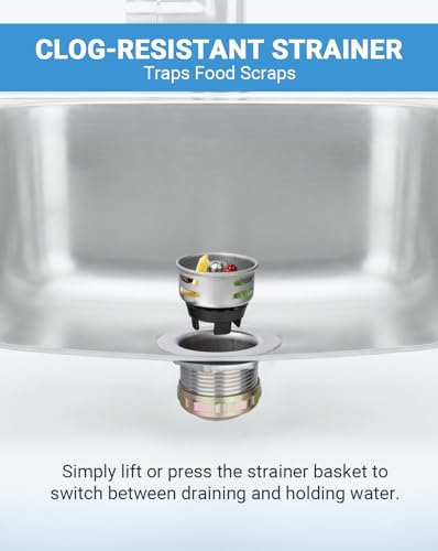 Colador para desagüe de fregadero de cocina de 2 pulgadas miniatura 4
