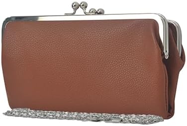 Double Frame Vintage Style Clutch Purse, Women's Travel Wallet