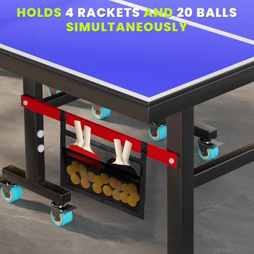 Under Table Tennis Ball Holder, Under Table Tennis Racket Holder for Balls & Pickleball Paddles, Pickleball Paddle Rack Organizer Holder, Ping-Pong Paddle Holder for Tone Sound Rackets Globes Gear - Thumbnail 6
