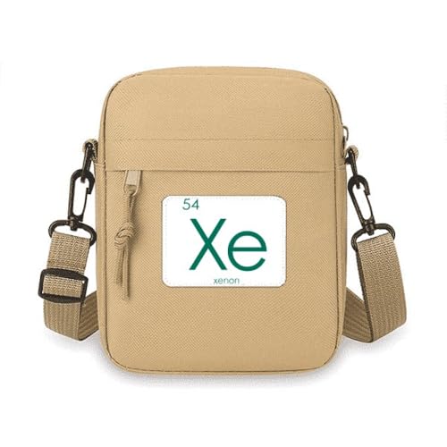 Dimensioni: 20 x 15 cm Chestry Elements - Borsa a tracolla per telefono cellulare, motivo: tavola d\'epoca con gas rari allo xeno