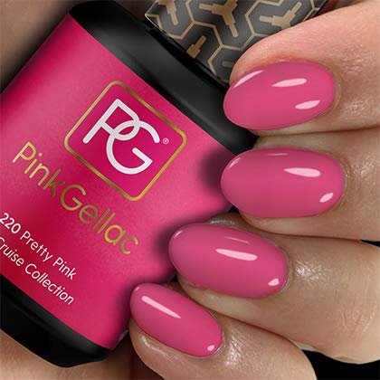 Pink Gellac Shellac Gel Nagellack 15 ml für UV LED Lampe | 220 Pretty Pink | Gel Nail Polish for UV Nail Lamp pink | LED…
