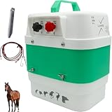 Pastor eléctrico Llampec Mod.16 con batería 12V – 4 J, 9.500 V y 40 km de alcance – Ideal para ganado equino, vacuno, porcino, ovino y animales salvajes – Batería y panel solar no incluidos