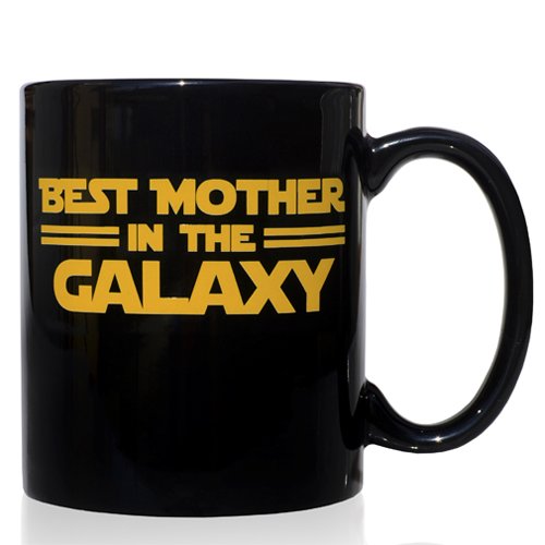 VOODOO ISLAND Taza mug Desayuno de Cerámica Negra 32 Cl. Modelo Best Mother in The Galaxy
