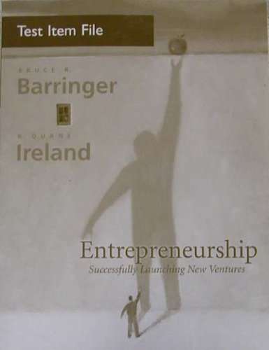 Entrepreneurship : Successfully Launching New V... 0131865153 Book Cover