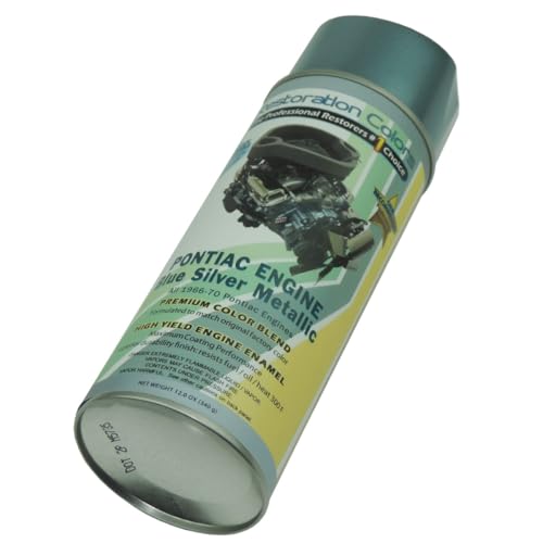 Inline Tube Replacement for 1966-70 Pontiac all V8 Engine Metallic Blue Paint 1pc