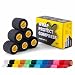 Produktbild SPORTTAPE 6 Rollen Selbsthaftendes Fußball-Sockentape - 5 cm x 4,5 m - schwarz- Kohäsive Bandage Sockenband Stutzentape - Hand- und Fußgelenk-Bandage für Sportler - Pet Wrap Fixierbinde Pferde, Hunde