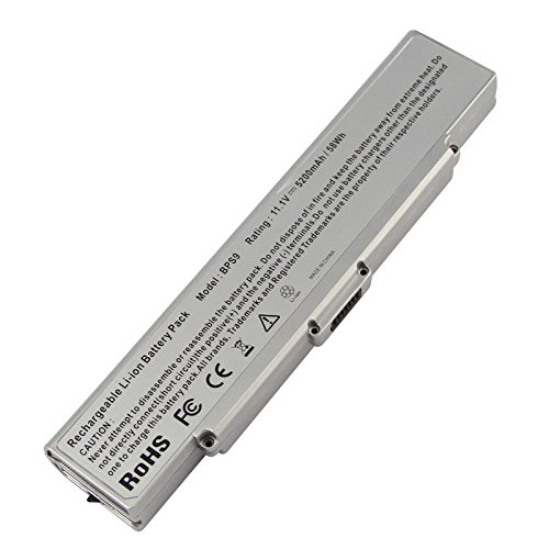 Futurebatt 6 Cell Laptop Battery for Sony Vaio VGP-BPS9 VGP-BPS9/B VGP-BPS9/S VGN-NR240E VGN-NR320E VGN-NR490E VGP-BPS9A/S VGP-BPL9 VGP-BPS9A/B