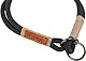 TRIXIE Zug-Stopp Hundehalsband BE Nordic L-XL schwarz/Sand – bequemes Hundehalsband für große & sehr große Hunde mit Zugbegrenzung - robust & elegant – 17295