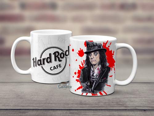 Caneca Alice Cooper Presente Músico Hard Rock Café