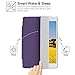 BESDATA Ultra Thin Magnetic Smart Cover (Wake/Sleep Function) & Clear Back Case for Apple iPad Mini 2 / Mini 3 (with Retina Display) + Screen Protector + Cleaning Cloth + Stylus, Purple - PT3105