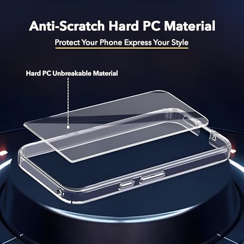 Image of Lifetime Anti-Yellow Clear Back Cover Case for Realme 15T (Sleek Crystal Hard Back | Shockproof Protection with Camera Protection)